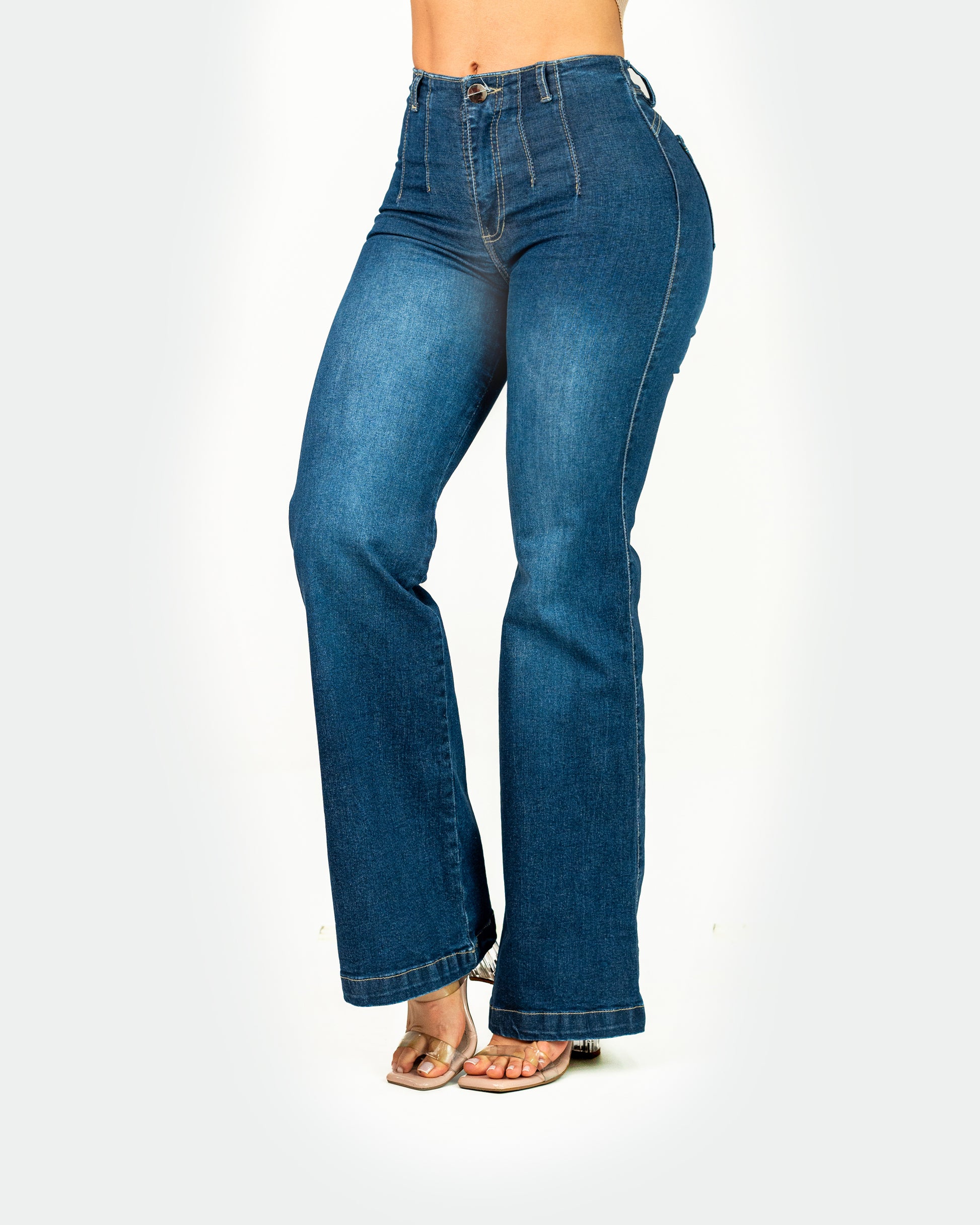 Jeans Semi Campana 152798 - Piel De Ángel