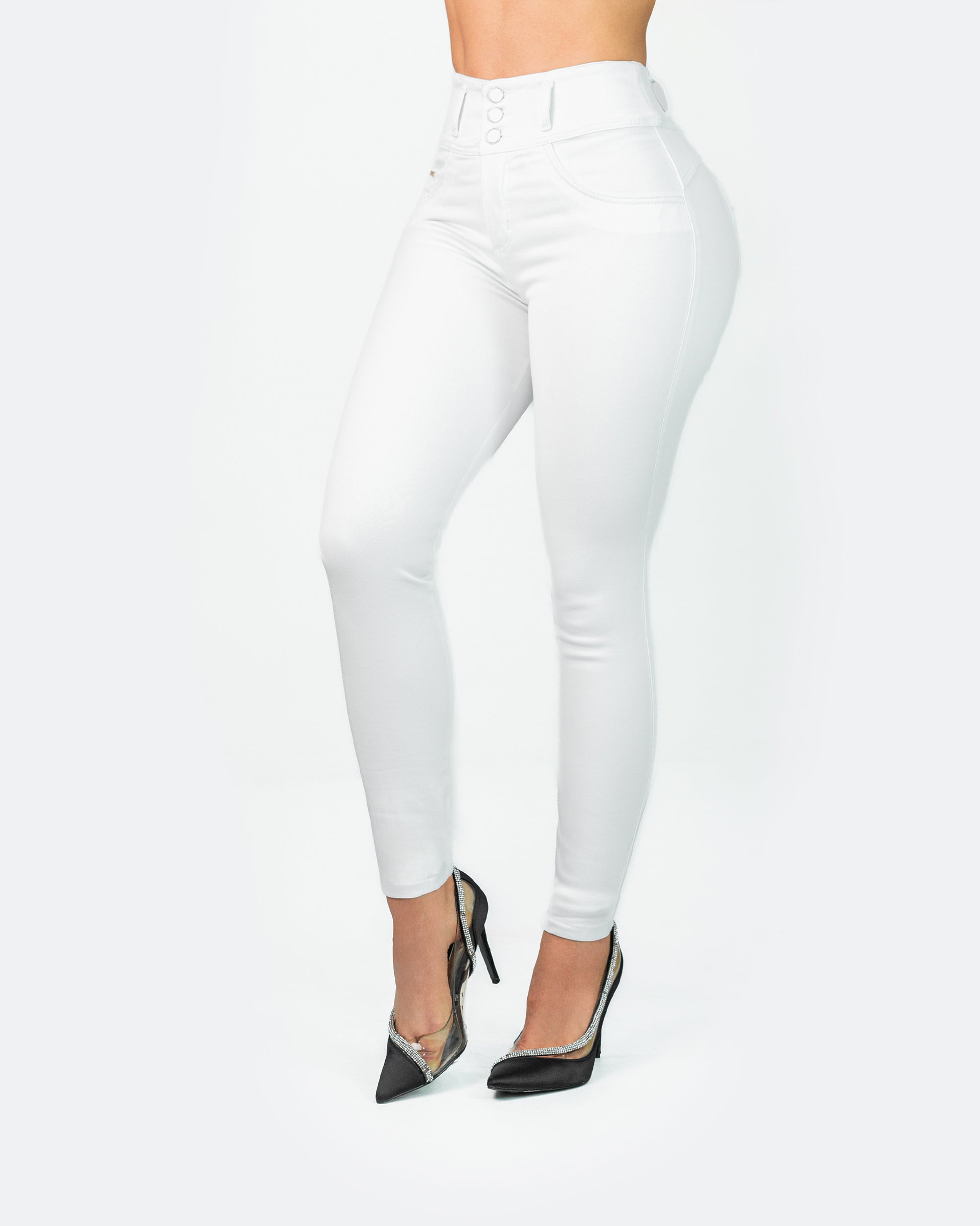 Jeans Skinny Tiro Alto 152850 - Piel De Ángel