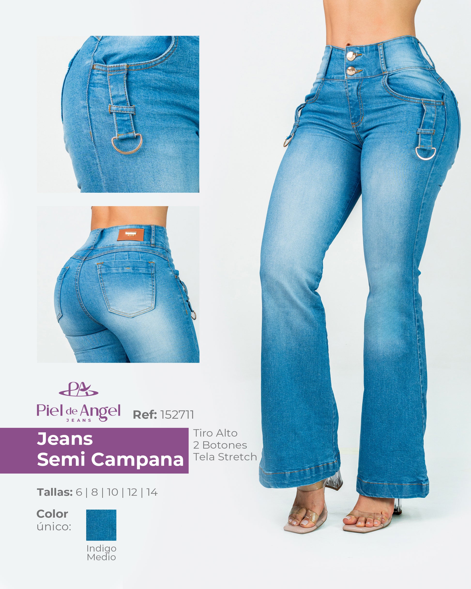 Jeans Semi Campana – Ref. 152711