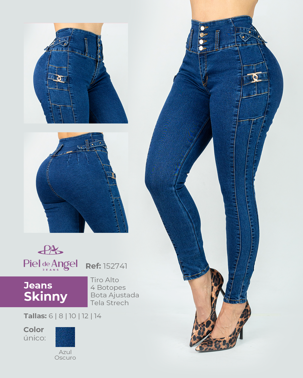 Jeans Skinny 152741 Piel de Angel