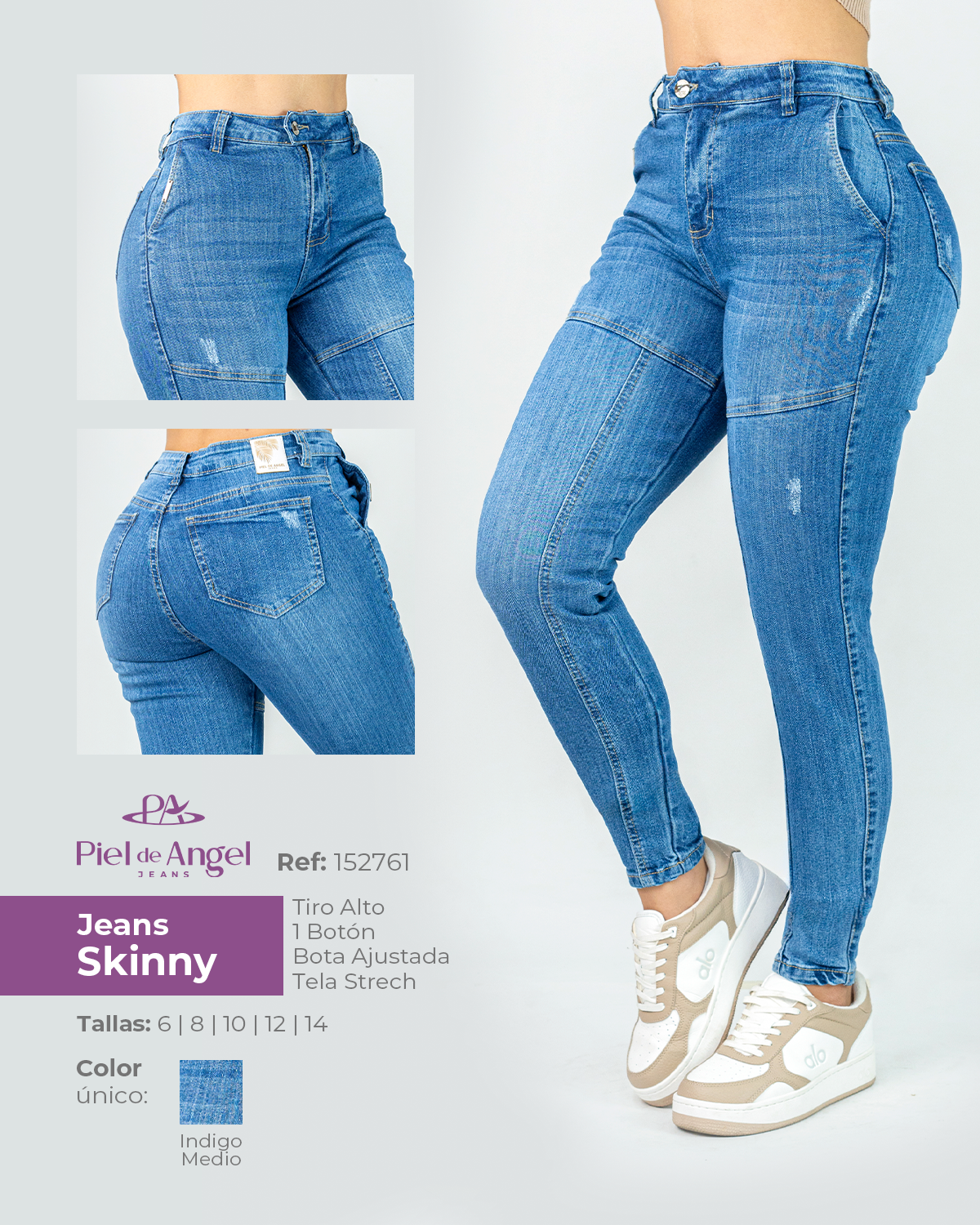 Jeans Skinny 152761 Piel de angel