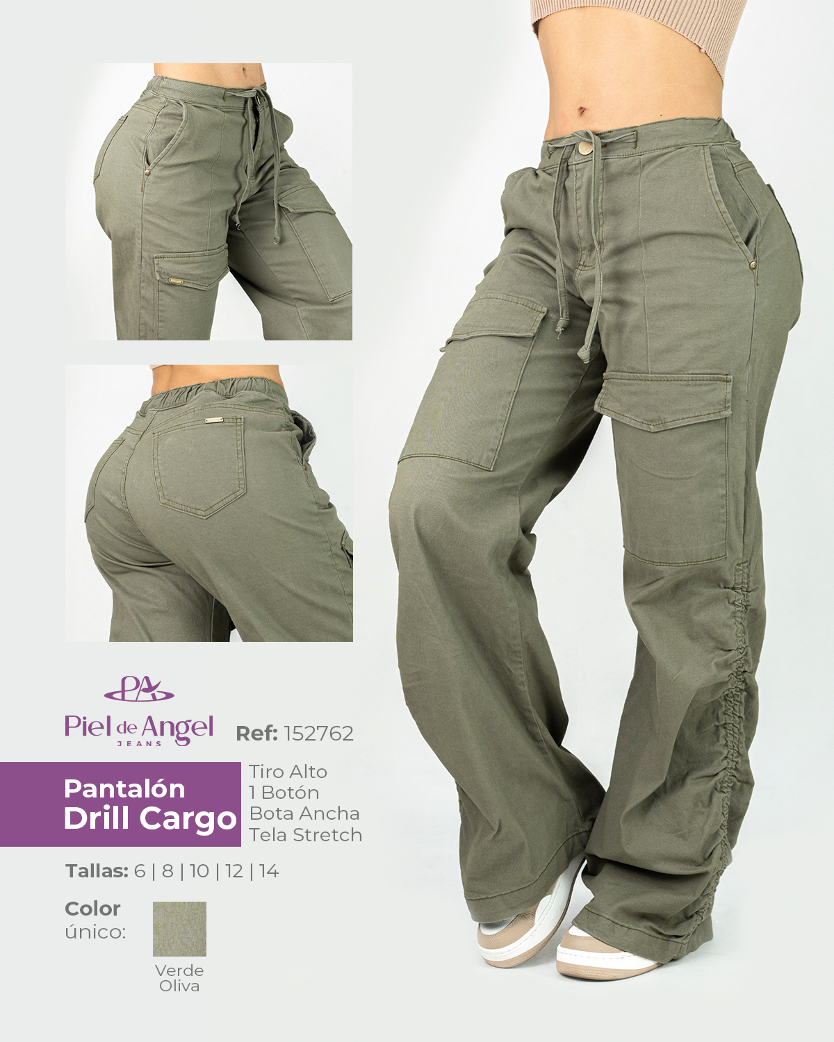 Pantalón Cargo 152762 Piel de Angel Jeans