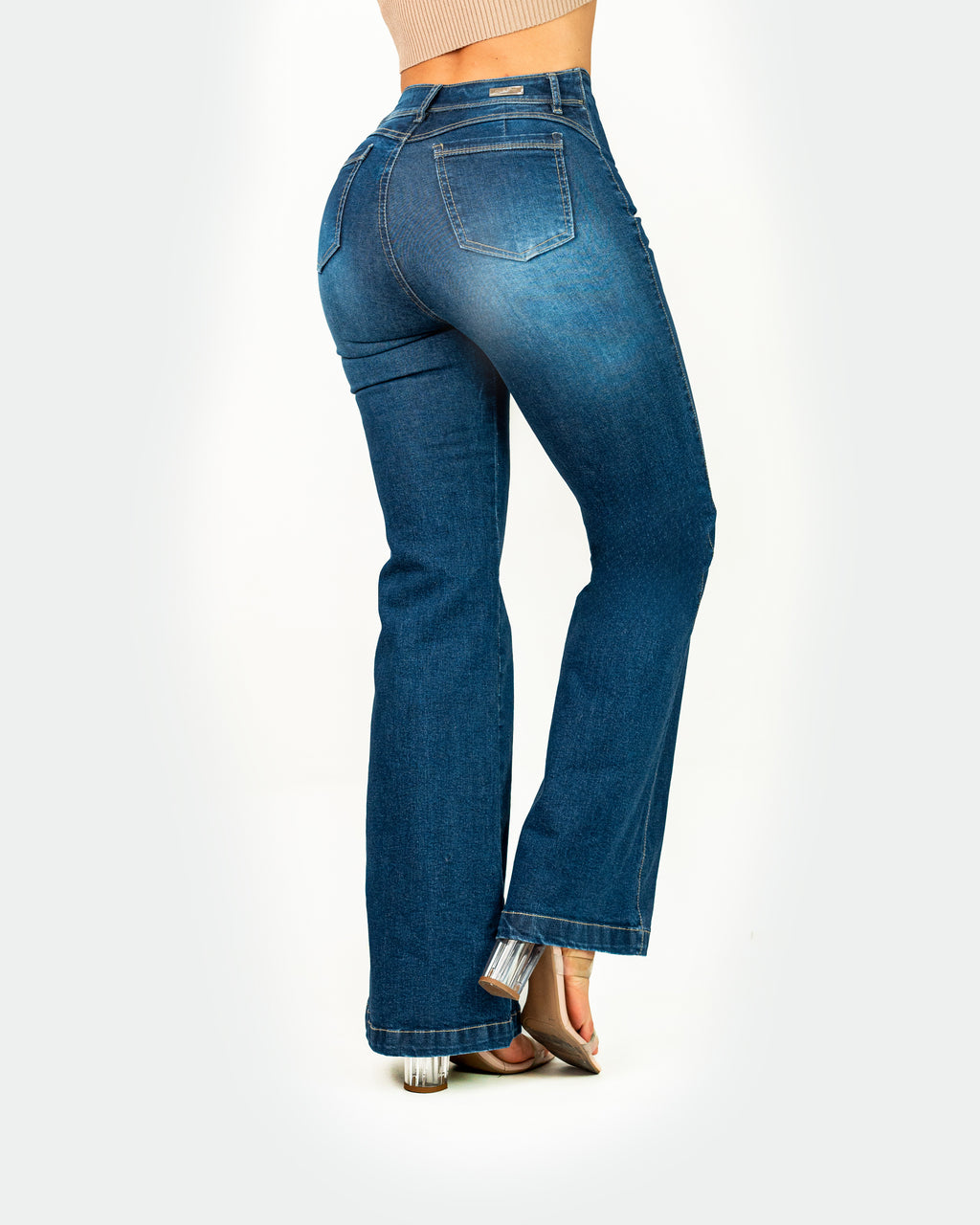 Jeans Semi Campana 152798 - Piel De Ángel