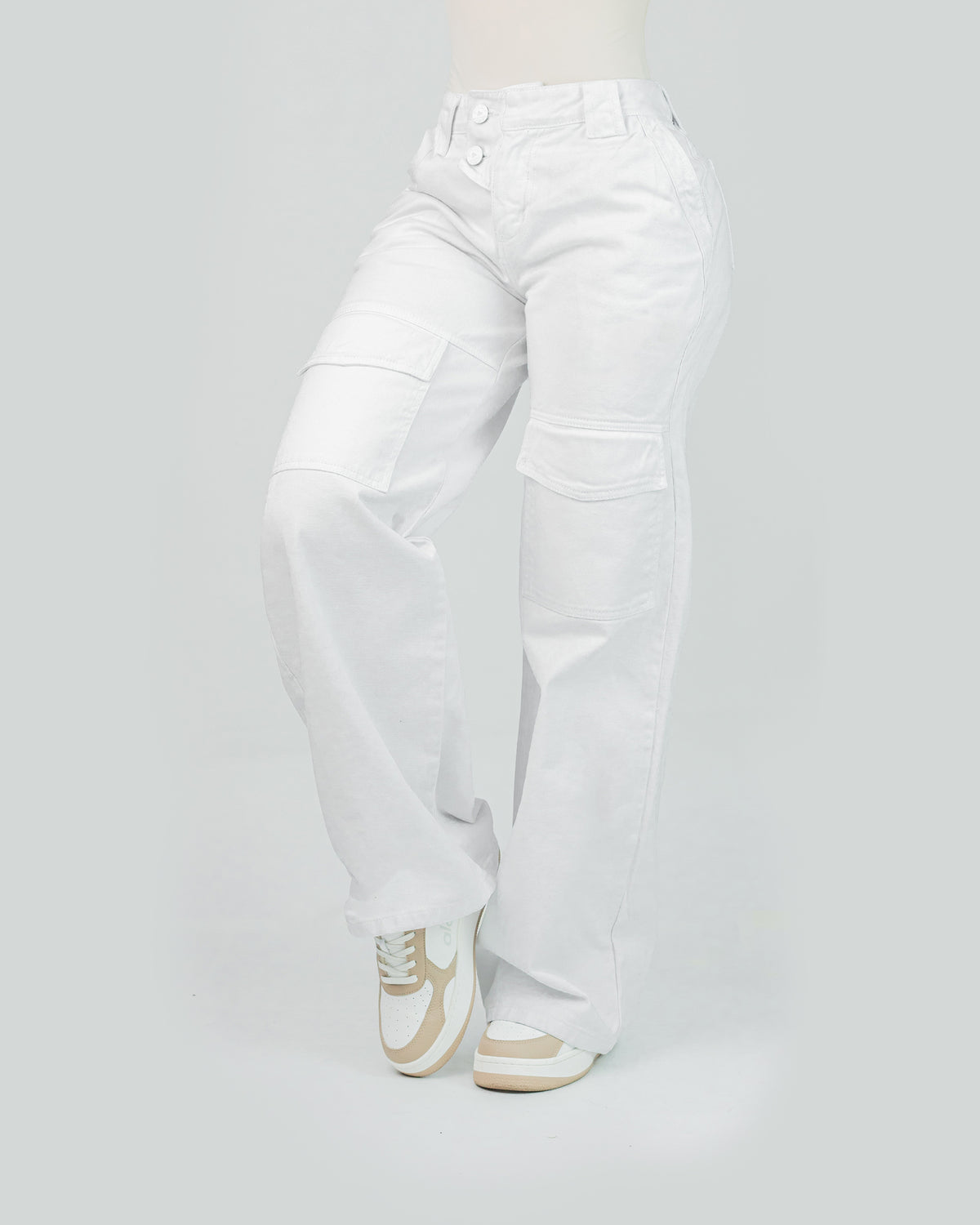 jeans Bota Recta Blanco