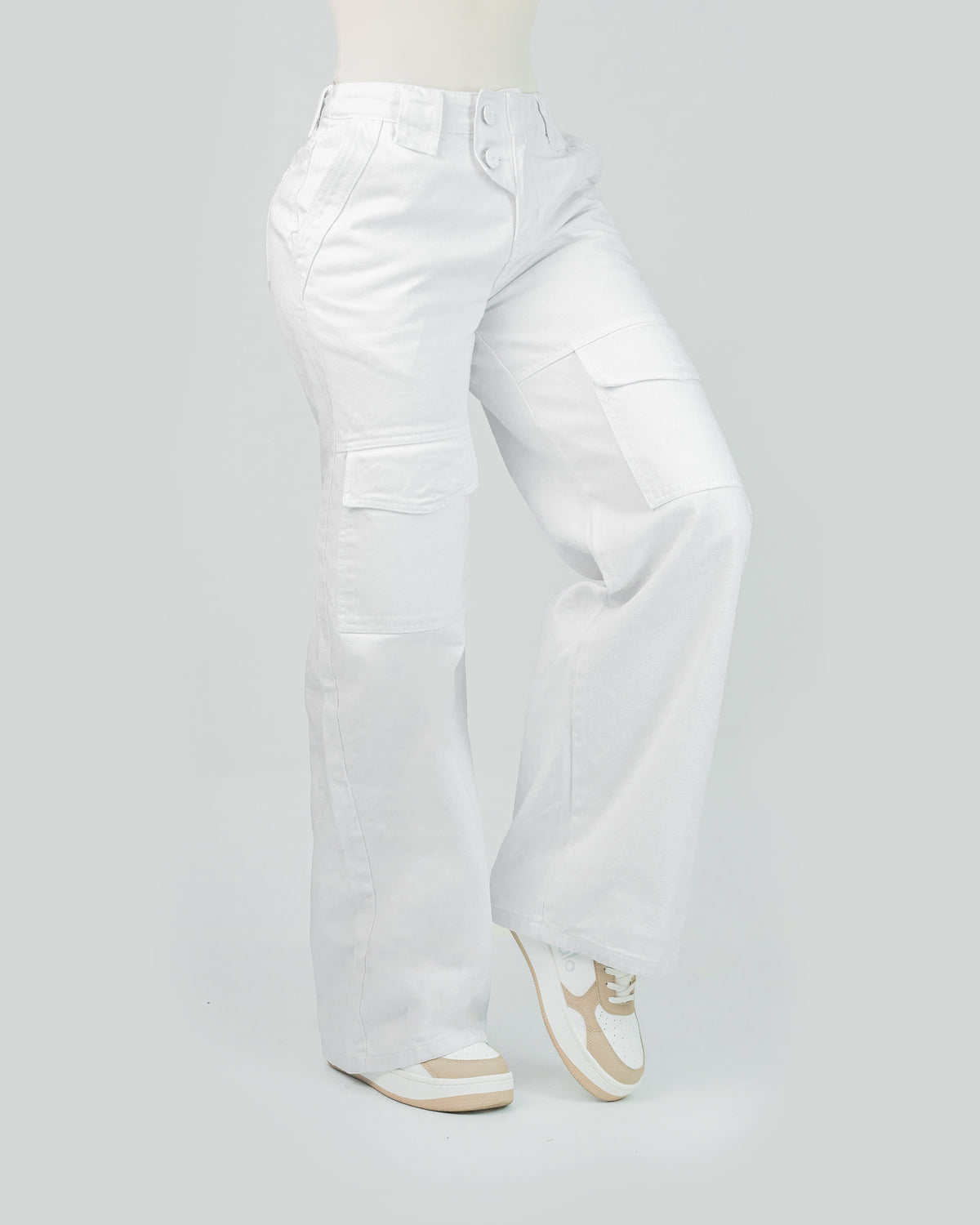 jeans Bota Recta Blanco