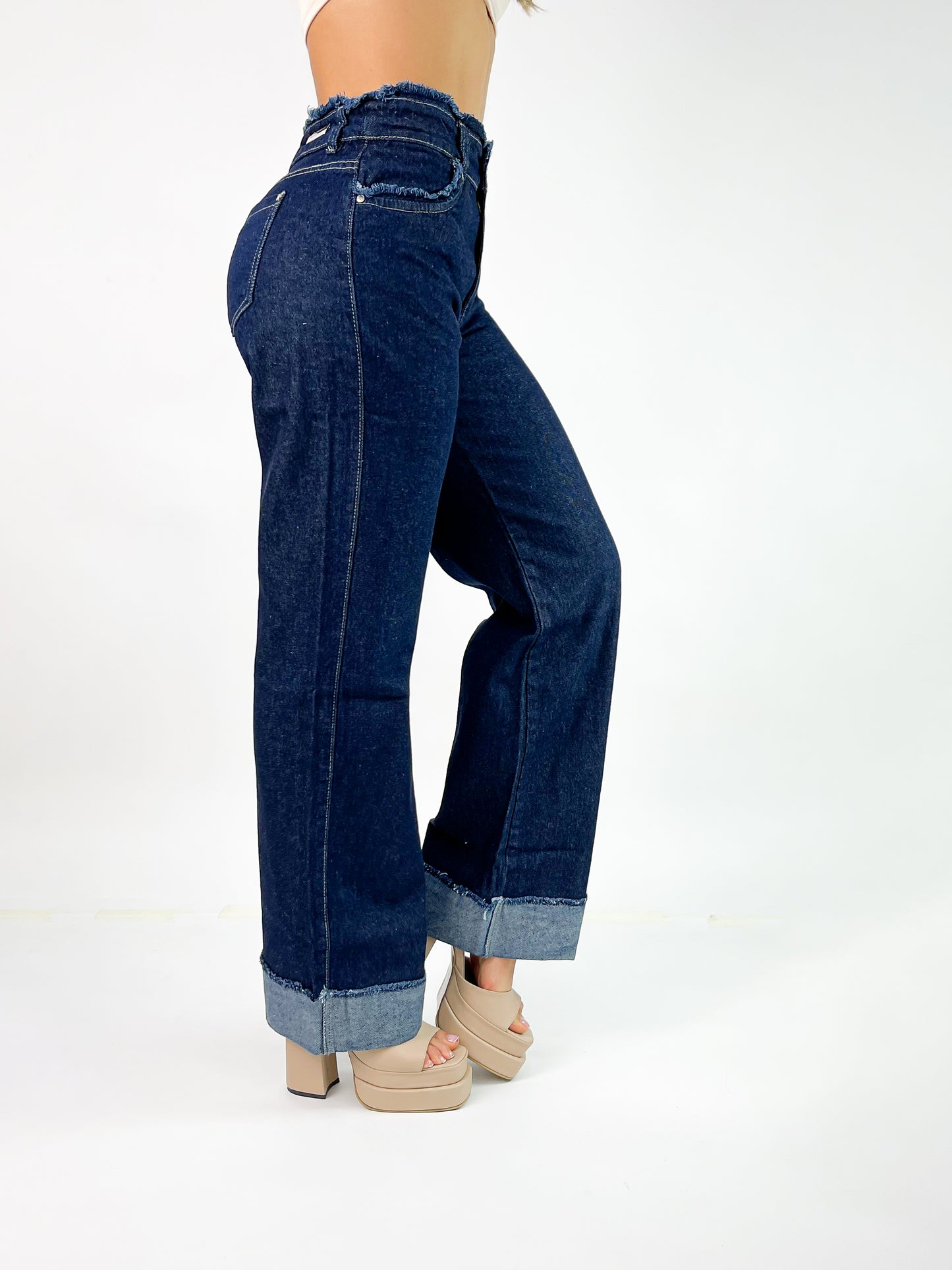 Jeans wide leg 152687 Piel de angel