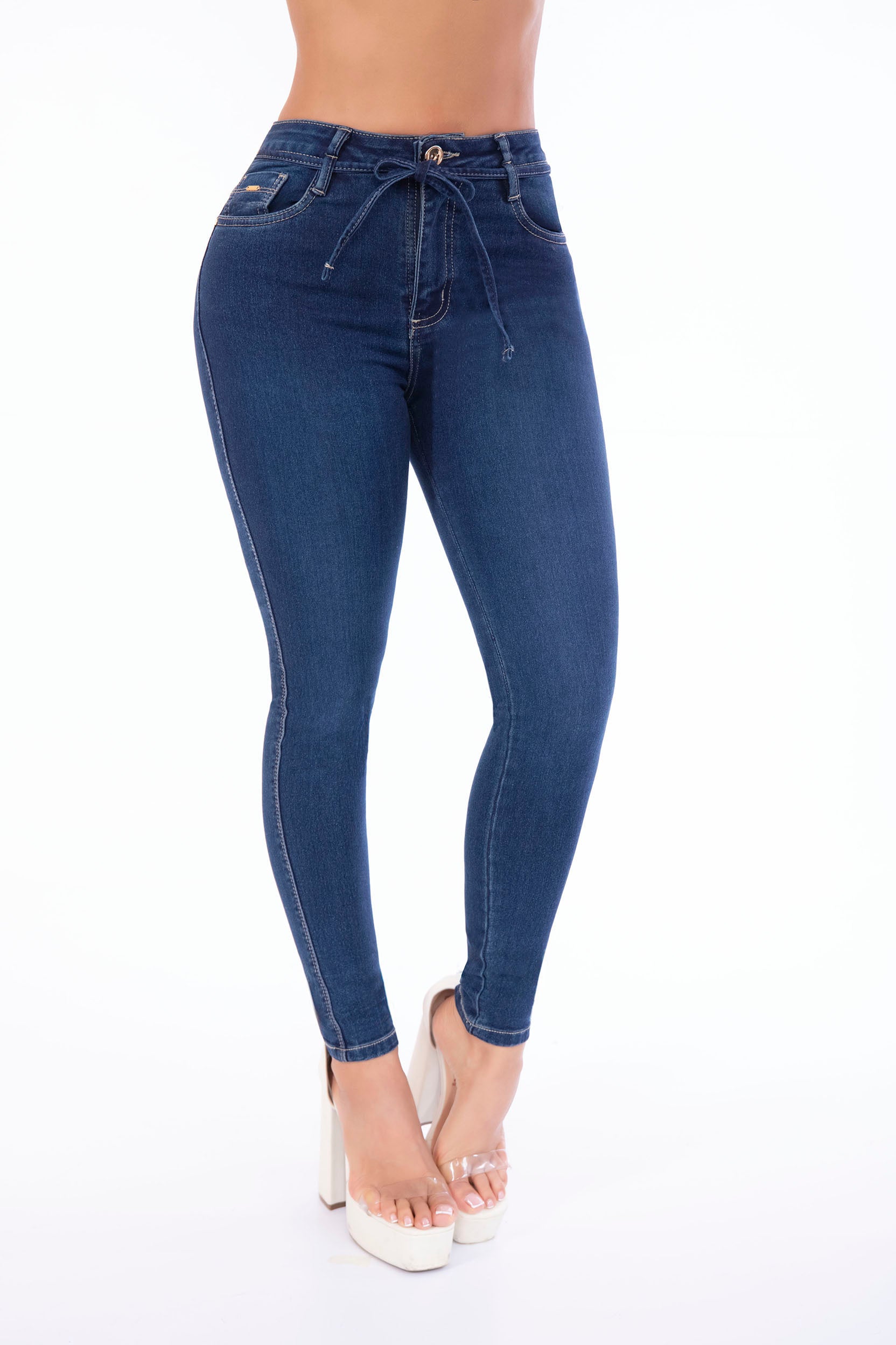 Jean Skinny Tiro Alto